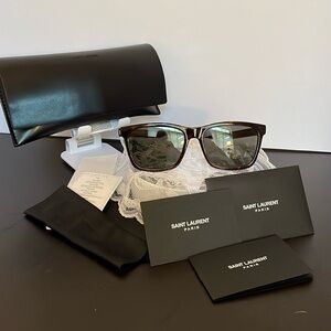 Saint Laurent Sunglasses w/ papers, Cloth, Case & Guarantee of authenticity.